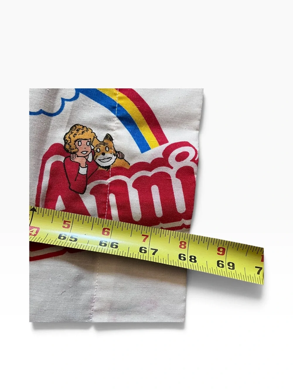 Vintage 1982 Little Orphan Annie & Dog Sandy Flat Twin Full Sheet Very Rare
